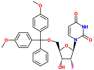 MC080639 5'-O-DMT-2'-Fluoro-2'-deoxyuridine (图片) MC080639 5'-O-DMT-2'-Fluoro-2'-deoxyuridine